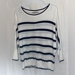 Loft sweater with quarter sleeve